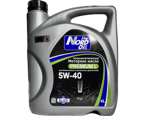 Моторное масло NORD OIL Premium L 5W-40 SL/CF 4л Моторное масло NORD OIL Premium L 5W-40 SL/CF 4л