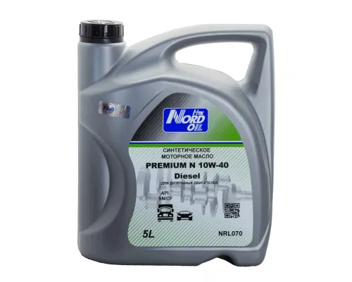 Моторное масло NORD OIL Premium N dizel 10W-40 SN/CF 5л Моторное масло NORD OIL Premium N dizel 10W-40 SN/CF 5л