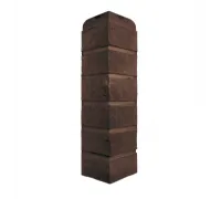 Наружный угол кирпич Рижский Эко (Коричневый) 440 x 110 x 20 мм