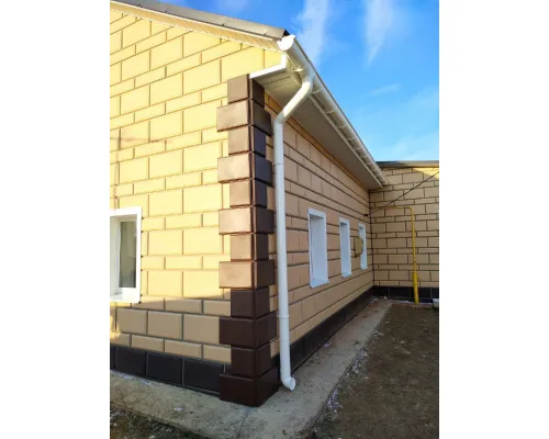 Фасадная панель Камень флорентийский (Слоновая кость) 1260х450 мм