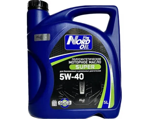 Моторное масло NORD OIL Super 5W-40 SG/CD 5л Моторное масло NORD OIL Super 5W-40 SG/CD 5л