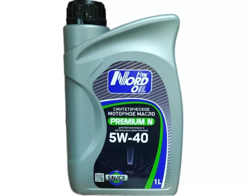Моторное масло Nord Oil Premium N 5W-40 SN/CF 1л Моторное масло Nord Oil Premium N 5W-40 SN/CF 1л