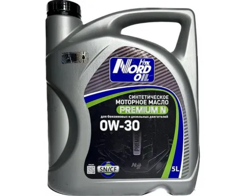 Моторное масло NORD OIL Premium N 0W-30 SN/CF 5л