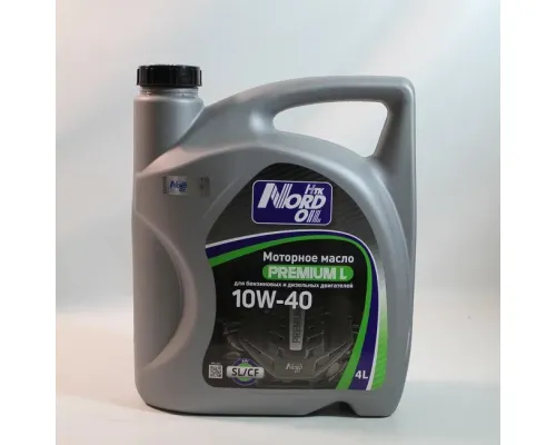 Моторное масло NORD OIL Premium L 10W-40 SL/CF 4л Моторное масло NORD OIL Premium L 10W-40 SL/CF 4л