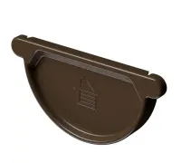 Stal Premium Заглушка желоба D125 (каштан 8017)
