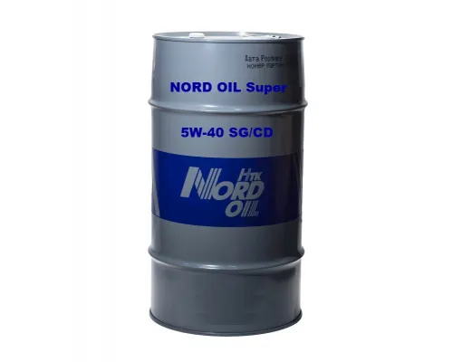 Моторное масло NORD OIL Super 5W-40 SG/CD 60л Моторное масло NORD OIL Super 5W-40 SG/CD 60л