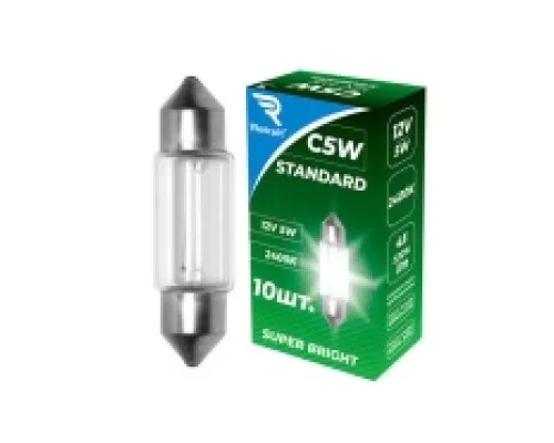 Лампа накаливания C5W 12V5W BA9s 11х36 Standard REKZIT Лампа накаливания C5W 12V5W BA9s 11х36 Standard REKZIT