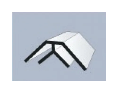 Молдинг угол внутренний белый  А (3м.) А - П (СП) Молдинг угол внутренний белый  А (3м.) А - П (СП)