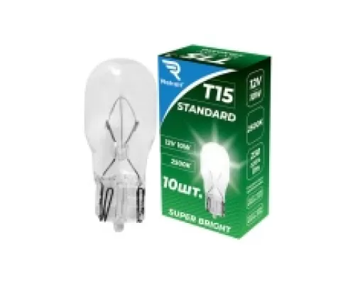Лампа накаливания T15 12V10W W16W Standard REKZI Лампа накаливания T15 12V10W W16W Standard REKZI