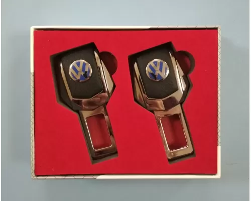 Заглушки замка для ремней безопасности в автомобиль с логотипом Volkswagen (2шт)