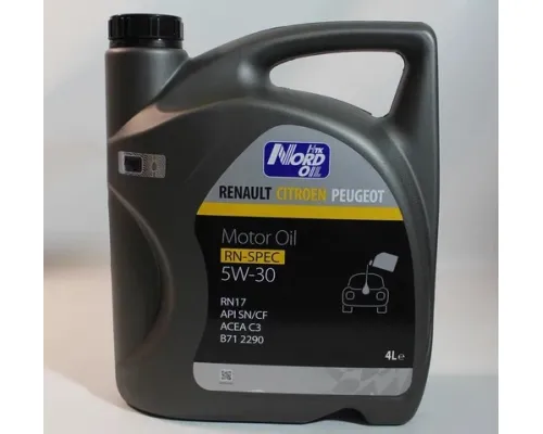 Моторное масло NORD OIL Specific Line 5W-30 RENAULT, Citroen, Peugeot 4л