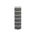 Наружный угол кирпич (Рустикальный 04) 470 x 100 x 28 мм