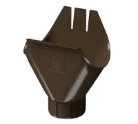 Stal Premium Воронка желоба 125/90 (каштан 8017)