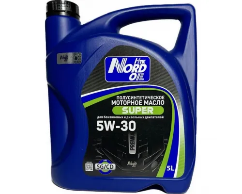 Моторное масло NORD OIL Super 5W-30 SG/CD 5л Моторное масло NORD OIL Super 5W-30 SG/CD 5л