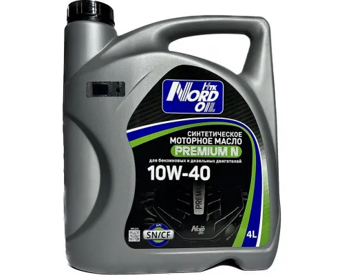 Моторное масло NORD OIL Premium N 10W-40 SN/CF 4л Моторное масло NORD OIL Premium N 10W-40 SN/CF 4л